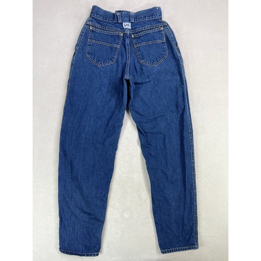 Vtg Lee Curvy Mom Jeans Tapered 80s Union Made USA High Rise Womens 26” Waist - Picture 2 of 14